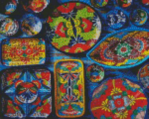 Hispanic Pottery Diamond Painting