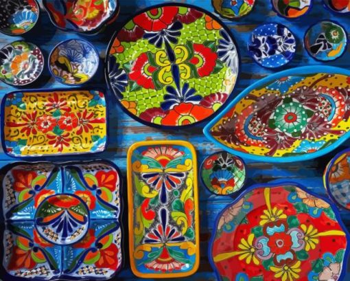 Hispanic Pottery Diamond Painting