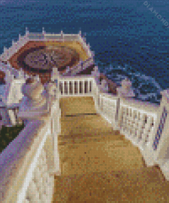 Benidorm Mediterranean Balcony Diamond Painting