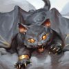 Black Dragon Kitten Diamond Painting