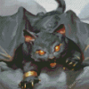 Black Dragon Kitten Diamond Painting