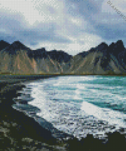 Black Sand Beach Diamond Painting