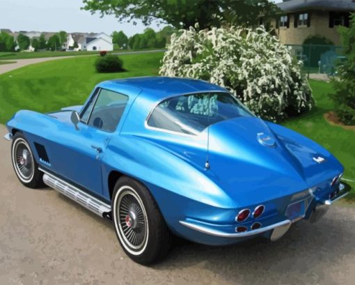 Blue 67 Stingray Diamond Painting