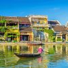 Boat In Hoi An City Diamond Painting