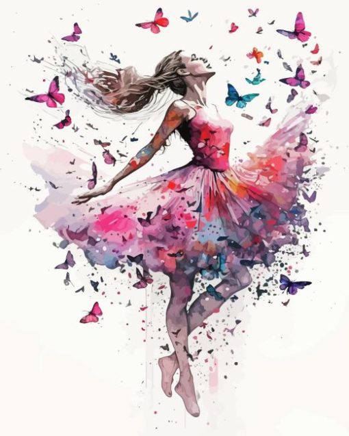 Butterflies Ballerina Diamond Painting