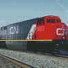 Cn Rail Electric Train Diamond Painting