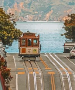 Cable Cars In San Francisco Diamond Painting