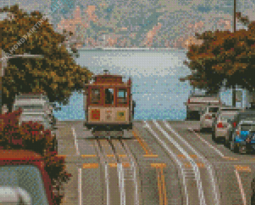 Cable Cars In San Francisco Diamond Painting
