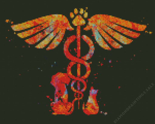 Caduceus Art Diamond Painting