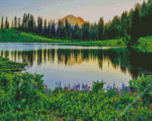 Cascade Range Landscape Diamond Painting