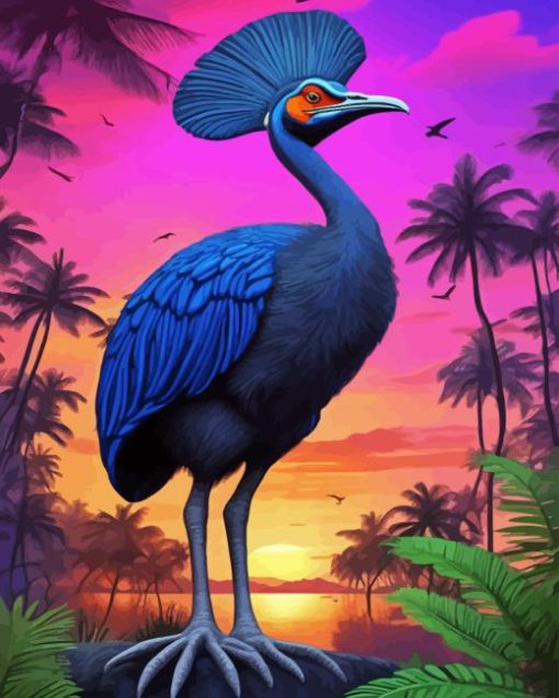 Cassowary Bird Diamond Painting