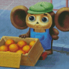 Cheburashka Character Diamond Painting