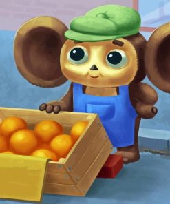 Cheburashka Character Diamond Painting