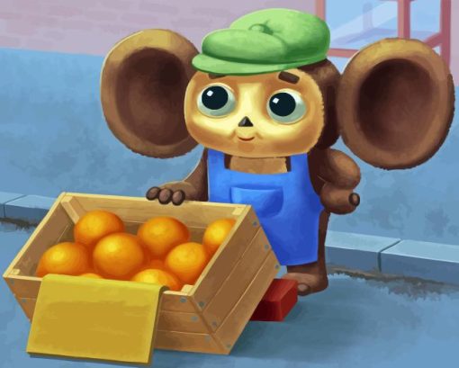 Cheburashka Character Diamond Painting