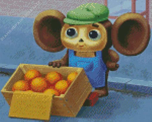 Cheburashka Character Diamond Painting