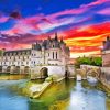 Chenonceau Sunset Diamond Painting