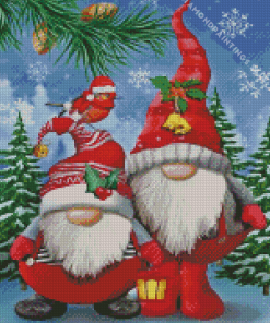 Christmas Dwarfs Diamond Painting