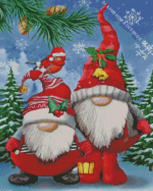 Christmas Dwarfs Diamond Painting