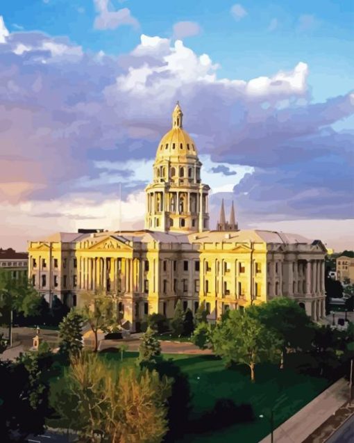 Colorado State Capitol Denver Diamond Painting