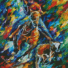 Colorful Abstract Cowboy Diamond Painting