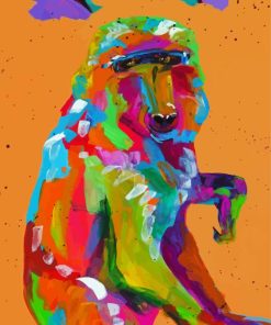 Colorful Baboon Diamond Painting