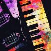 Colorful Keyboard And Guitar Art Diamond Painting