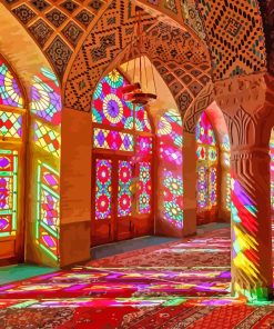 Colorful Persian Shiraz Mosque Diamond Painting