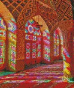 Colorful Persian Shiraz Mosque Diamond Painting