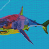 Colorful Shark Diamond Painting