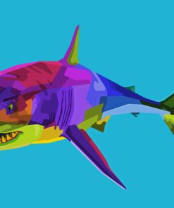 Colorful Shark Diamond Painting