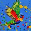 Colorful Splash Parrot Diamond Painting