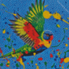 Colorful Splash Parrot Diamond Painting