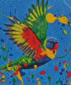 Colorful Splash Parrot Diamond Painting