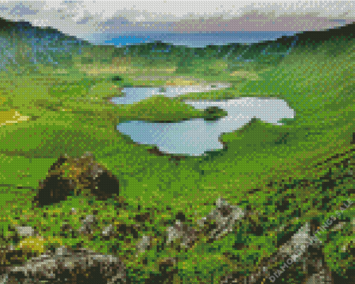 Corvo Island Landscape Diamond Painting