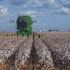 Cotton Harvester Diamond Painting