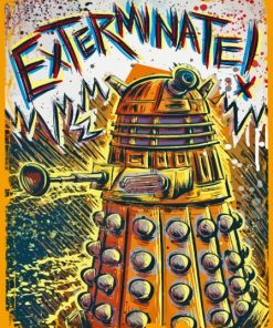 Dalek Exterminate Poster Diamond Painting