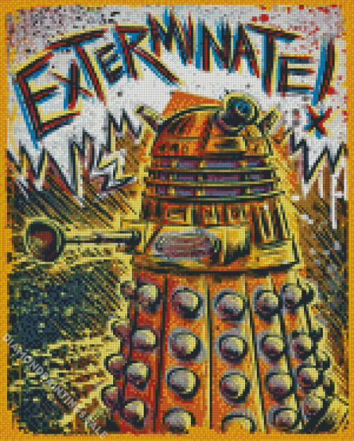 Dalek Exterminate Poster Diamond Painting