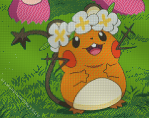 Dedenne Hamster Diamond Painting