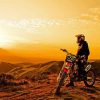 Dirt Biker In Sunset Diamond Painting