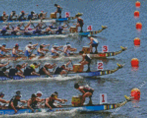 Dragon Boats Race Diamond Painting