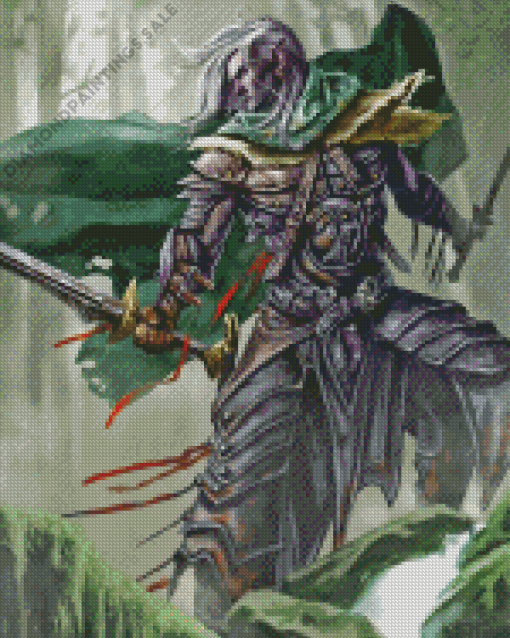 Drizzt Dourden Character Diamond Painting