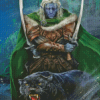 Drizzt Dourden And Jaguar Diamond Painting