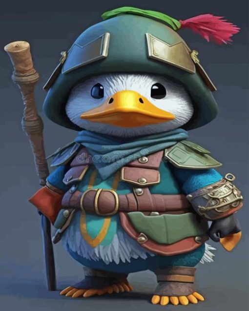 Duck Warrior Diamond Painting