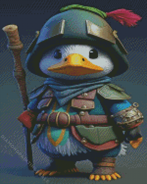 Duck Warrior Diamond Painting