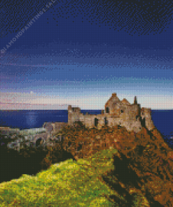 Dunluce Ireland At Night Diamond Painting