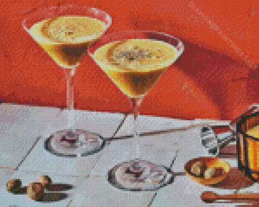 Espresso Martini Drinks Diamond Painting