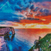 Etretat Sunset Diamond Painting