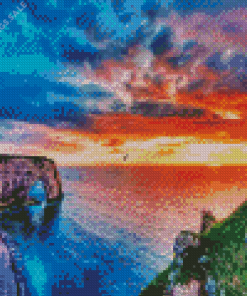 Etretat Sunset Diamond Painting