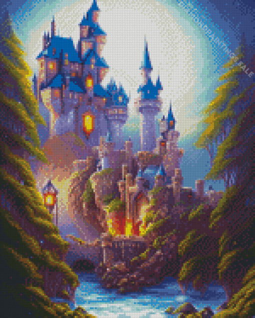 Fantasy Magical Castle Diamond Painting