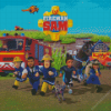 Fireman Sam Diamond Painting